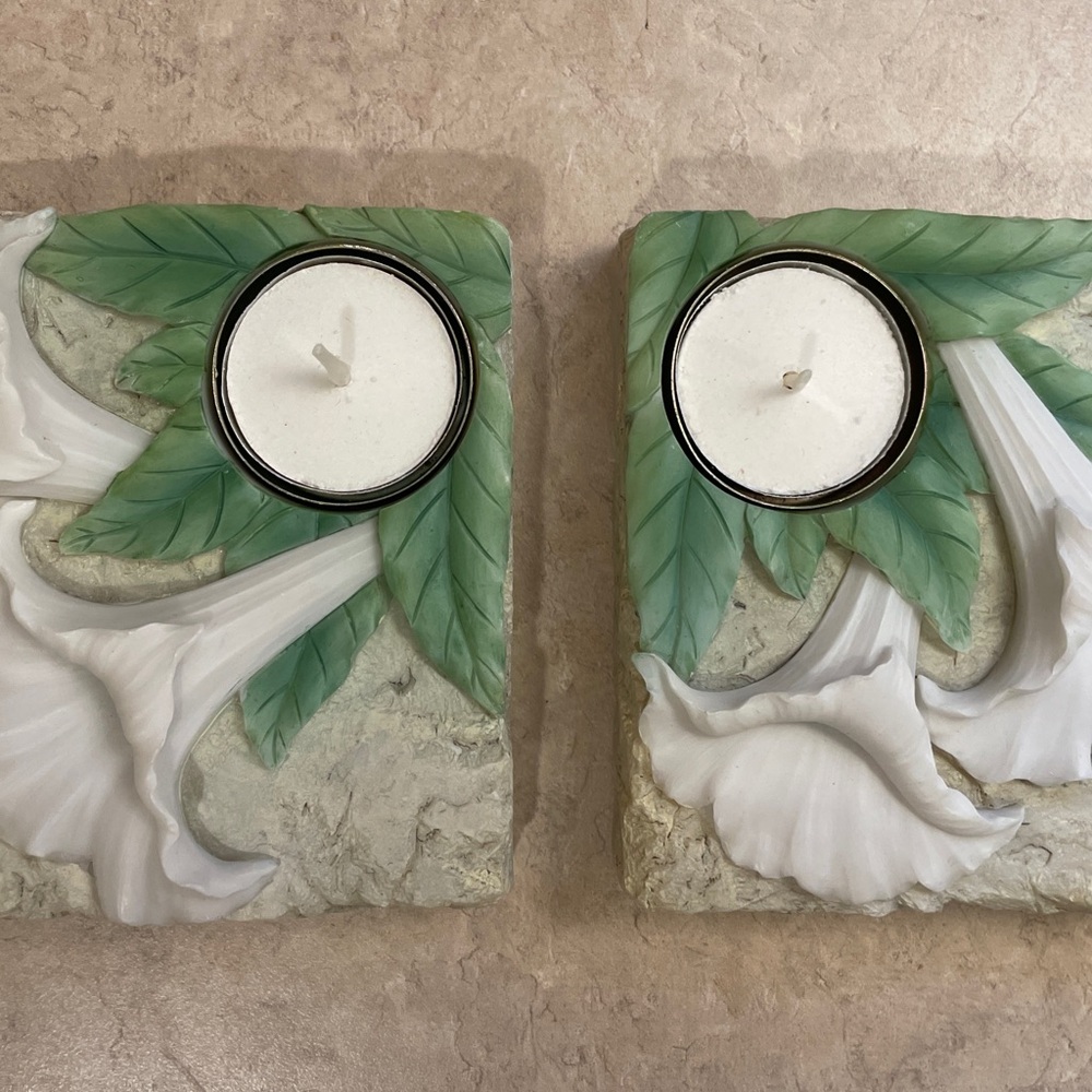 Pair of Ibis &  Orchid Design, Inc. Tea Light Candle Holders